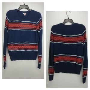 🎰 2/$20 Mossimo red white and blue sweater